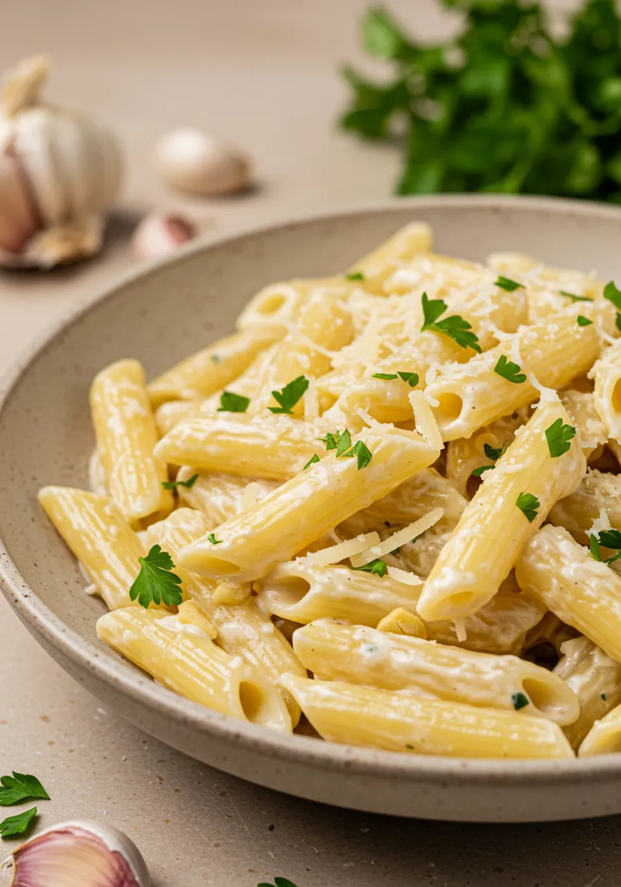 Ultimate Creamy Garlic Pasta - secondary view